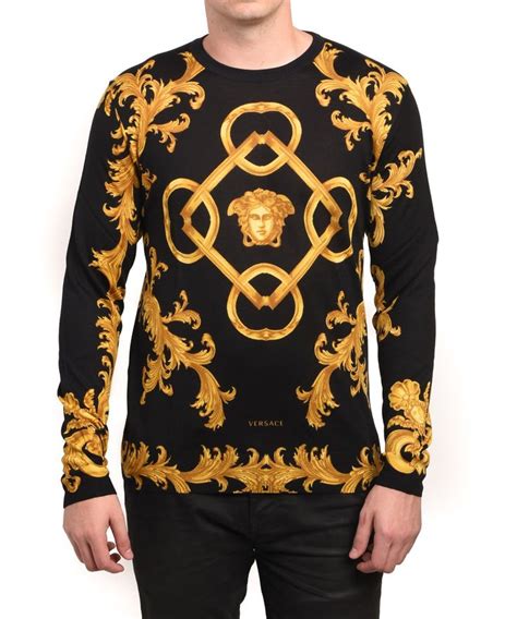 versace jean pull|versace men's sweater.